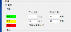 Hinemos ver 4.0.xのプロセス監視閾値の設定